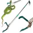 thumbnail image 1 of KANCOKIT 50" Snake Grabber Tool, Collapsible 3 Sections Stainless Steel Snake Stick with Wide Jaws & Non-Slip Handl for Home Yard Outdoor Safety, 1 of 8