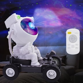 KANCOKIT Astronaut Galaxy Star Projector Night Light, 360 Space Man Lunar Rover Buddy Starry Nebula Ceiling Projector Lamp for Kid Adult Room Decor Halloween Christmas Gifts