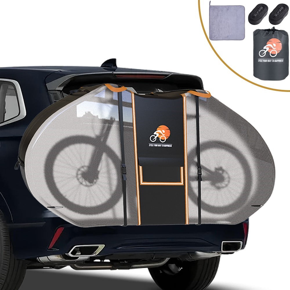 Bike Rack Cover KANCOKIT Bike Cover for Transport on Rack, 600D Oxford Waterproof ...