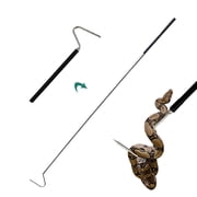 KANCOKIT Collapsible Snake Hook, Telescoping Stainless Steel Snake Reptile Herp Safe Hook Handle Tools Extend to 39.3