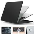 thumbnail image 1 of KANCOKIT Compatible with MacBook Air 13.6 inch Case 2025 2024 2023 2022 A3240 M4 A3113 M3 A2681 M2, Hard Shell Laptop Case+Screen Protector+Keyboard Cover for MacBook Air 13.6'', Black, 1 of 10