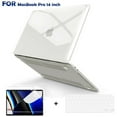 thumbnail image 1 of KANCOKIT Compatible with MacBook Pro 14 inch Case 2021-2024 Release M4 A3112 A3185 A3401 M3 A2992 A2918 M2 A2779 M1 A2442 Plastic Hard Shell Case + Keyboard Cover + Screen Protector, Clear, 1 of 8