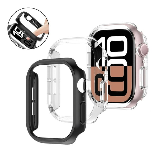 KANCOKIT For Apple Watch Series 11/10 42mm Screen Protector Case, Hard PC Protective Bumper Case for iWatch 11/10, Clear