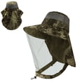 thumbnail image 1 of KANCOKIT Mosquito Head Net Hat with Neck Flap, UPF 50+ Wide Brim Sun Hat with Netting for Bugs, Fishing Hiking Camping Safari Hat for Men Women, Camouflage Green, 1 of 8