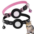 thumbnail image 1 of KANCOKIT Reflective AirTag Cat Collar with Bells, Cat Tracker Collar with Silicone Airtag Holder for Girl Boy Cats, Kittens and Puppies, Black, 1 of 9
