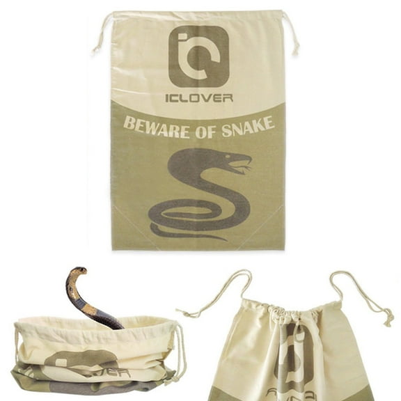 KANCOKIT Reptile Snake Bag with Drawstring, Extra Large Snake Hunting Sack Pouch with Safe Corner, Safe for Transporting or Capturing