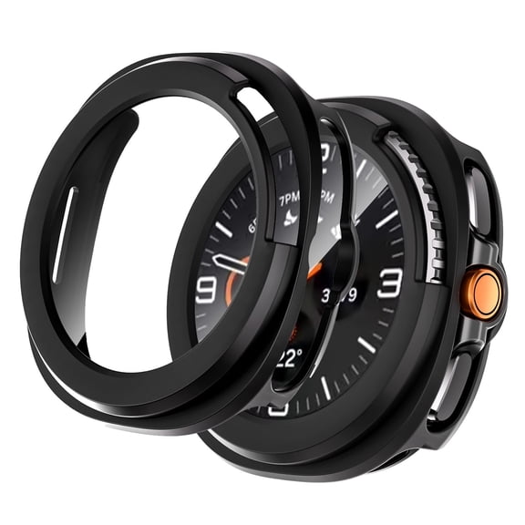 KANCOKIT For Samsung Galaxy Watch 8 Classic 46mm Hard Case with Screen Protector, Anti-Scratch Protective Cover Compatible with Galaxy Watch 8 Classic, Black