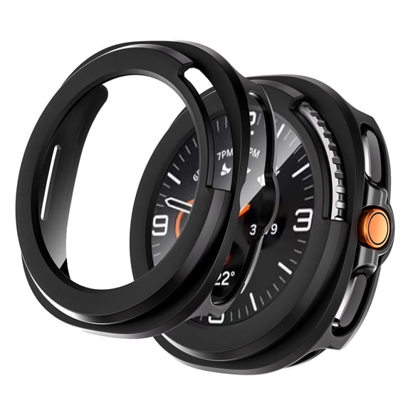 KANCOKIT For Samsung Galaxy Watch 8 Classic 46mm Hard Case with Screen Protector, Anti-Scratch Protective Cover Compatible with Galaxy Watch 8 Classic, Black