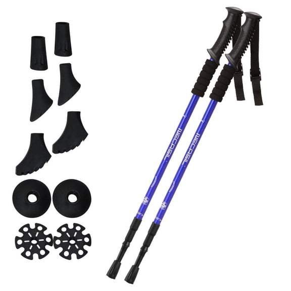 KANCOKIT Telescopic Trekking Poles, Lightweight Hiking Poles, Extended Hiking Poles Camping, Backpacking Women, Men,2 Pack