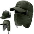 thumbnail image 1 of KANCOKIT Trapper Hat, Winter Hats with Ear Flaps for Cold Weather, Warm Baseball Caps for Men Women, Green, 1 of 7