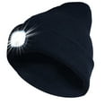 thumbnail image 1 of KANCOKIT Unisex Hat with Light, Rechargeable Led Beanie Hat, Winter Knitted Cap for Running Hiking Camping, Black, 1 of 7