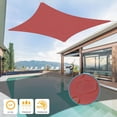 thumbnail image 1 of KANCOKIT Waterproof Sun Shade Sails, 12'X16' Heavy Duty Canopy Awning Shelter UV Blocking for Outdoor Patio Backyard Garden Activities, Rust Red, 1 of 8