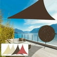 thumbnail image 1 of KANCOKIT Waterproof Sun Shade Sails, 16'X16' Heavy Duty Canopy Awning Shelter UV Blocking for Outdoor Patio Backyard Garden Activities, Brown, 1 of 9