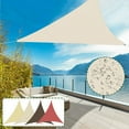 thumbnail image 1 of KANCOKIT Waterproof Sun Shade Sails, 8'X8' Heavy Duty Canopy Awning Shelter UV Blocking for Outdoor Patio Backyard Garden Activities, Cream, 1 of 9