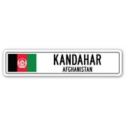 KANDAHAR AFGHANISTAN Street Sign Afghani flag city country road wall gift
