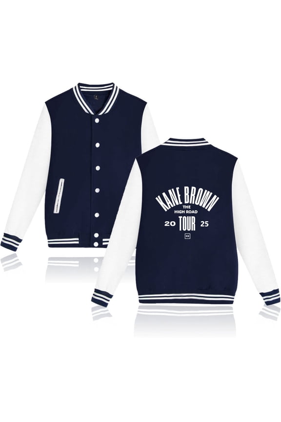 KANE BROWN Fashionable unisex casual hip-hop long sleeved baseball jacket