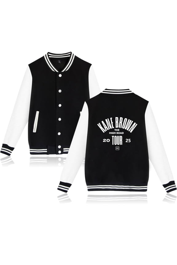 KANE BROWN Fashionable unisex casual hip-hop long sleeved baseball jacket