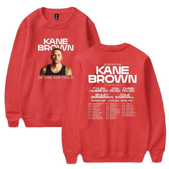 KANE BROWN IN THE AIR TOUR Crewneck Sweatshirt Casual Longsleeve Hip Hop Clothes