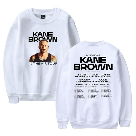 KANE BROWN IN THE AIR TOUR Crewneck Sweatshirt Casual Longsleeve Hip Hop Clothes