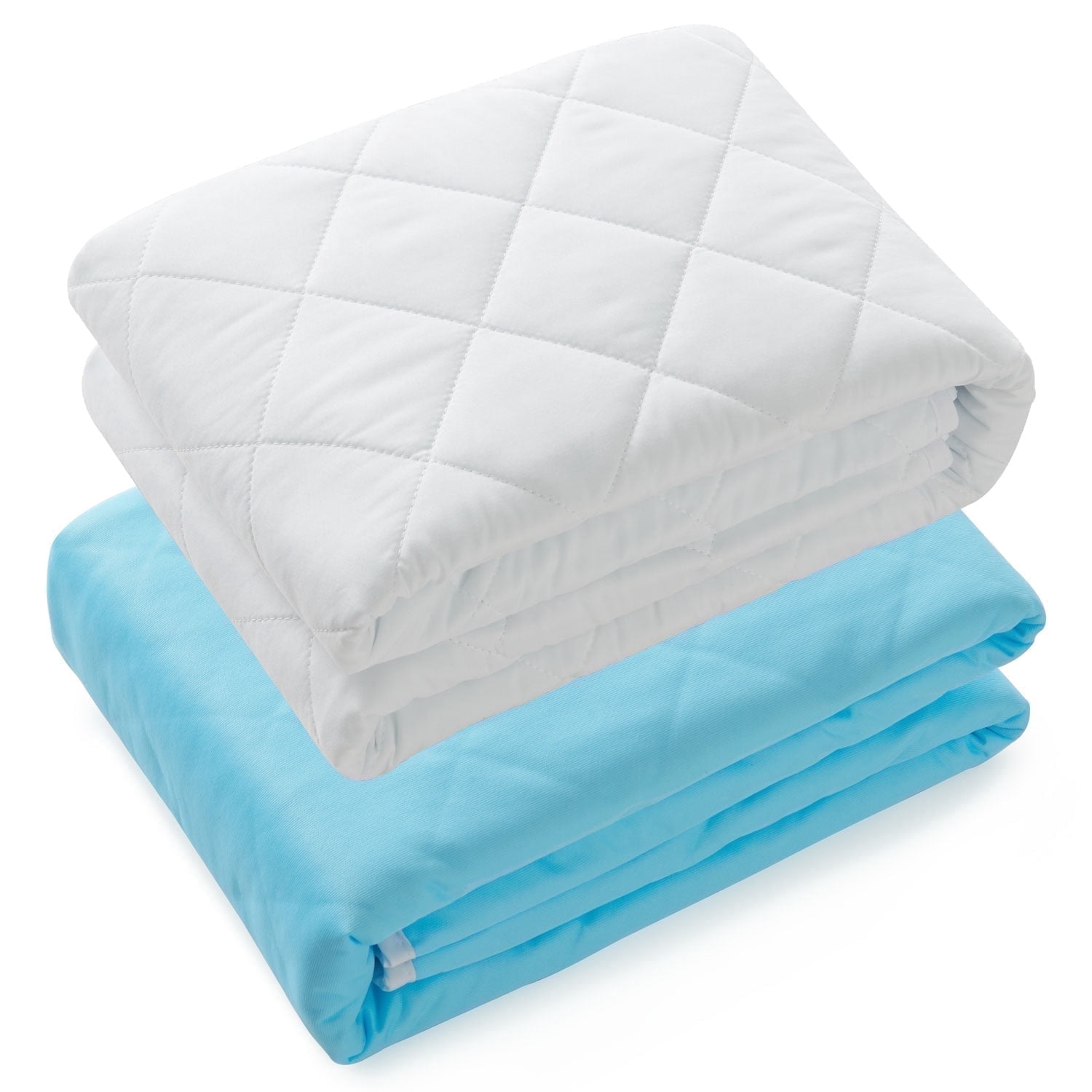 KANECH Bed Pads for Incontinence Reusable , 34" x 52"( Pack of 2), 5 Layer Heavy Absorbency Washable & Waterproof Pads