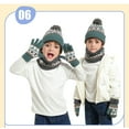 thumbnail image 1 of KANG A Four Piece Of Knitted Hats Winter Thickened Warm Scarves Hanging Ropes And Woolen Hats For 3 To 10, 1 of 5