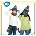 thumbnail image 1 of KANG A Four Piece Of Knitted Hats Winter Thickened Warm Scarves Hanging Ropes And Woolen Hats For 3 To 13, 1 of 4