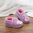 thumbnail image 1 of KANG Boys Cozy Animal Themed Closed Back Slippers Winter Warm Shoes For Kids Indoor Outdoor Soft Sole Non Slip, 1 of 8