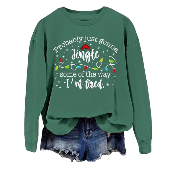 KANG Christmas Streetwear Hoodie | Women's Trendy Pullover with Festive Print for Urban EdgeDark GreenL