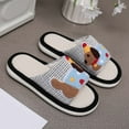thumbnail image 1 of KANG Colorful Thick Soled Linen Slippers For Indoor Non Slip Slippers, 1 of 9