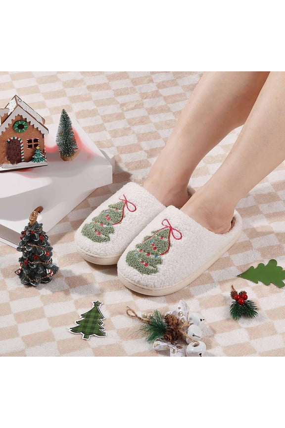 Comfortable Home Slippers With Bow Design Perfect For Winter And Cozy Living Thick Sole Couples' Footwear