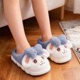 thumbnail image 1 of KANG Cozy Winter Girls Slippers With Adorable Bunny Design Soft Sole Indoor Shoes For Toddlers And Kids Warm Fleece Lined Home Footwear For Children Cold Weather Comfort, 1 of 5