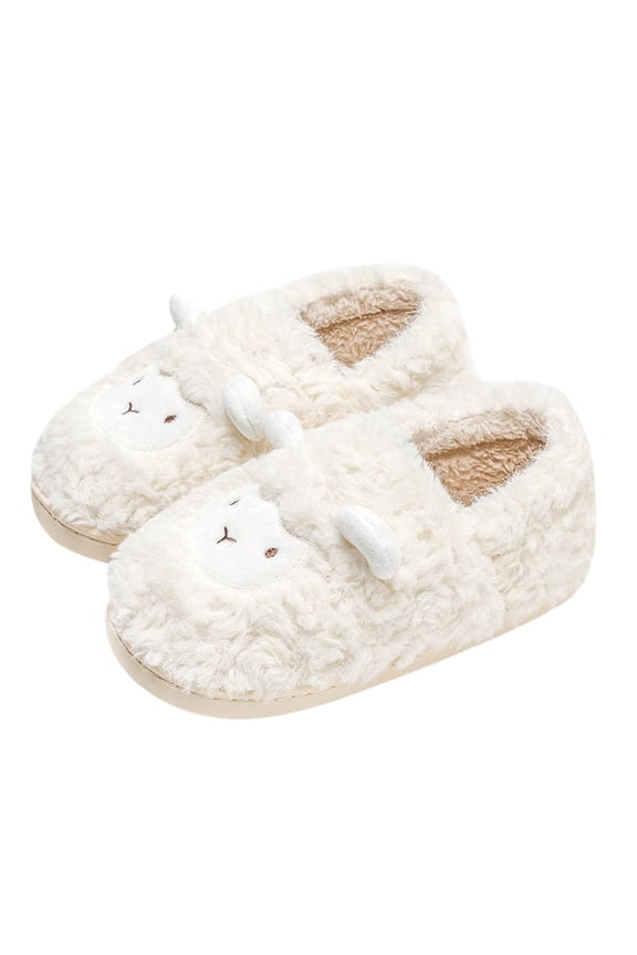 Cozy Winter Indoor Outdoor Sheepskin Slip On Shoes For With Non Sole And Heel Coverage Comfortable Warm Fleece Lined Slippers