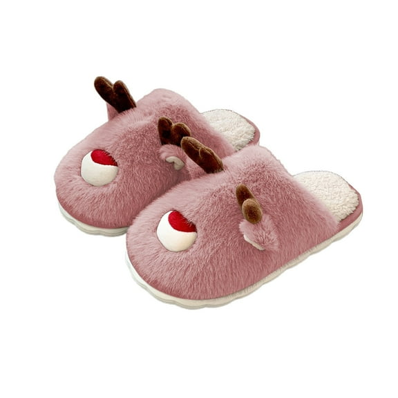 KANG Cozy Winter Slippers For Indoor Shoes With Sole Soft Fleece Comfortable Home Footwear Ideal For