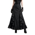 thumbnail image 1 of KANG Fashion Dark Gothic Midi Skirt With Structural Belted And Tail Detailing For Modern Black L, 1 of 4