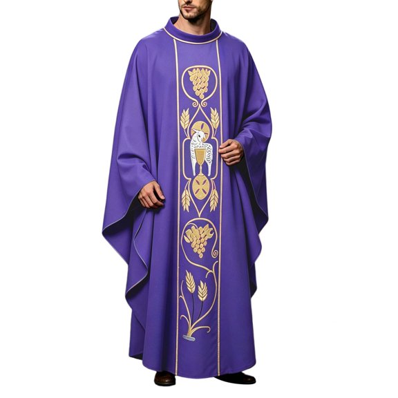 KANG Fashion Elegant Gold Velvet Robe For Adults Court Style Cosplay Dress For Party Stage Performance Large Size Purple One Size