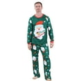 thumbnail image 1 of KANG Fashion Family Matching Pajamas For Dad Long Sleeve Top And Pants Two Piece Printed Sleepwear Home Loungewear Christmas Pajamas Family Christmas Pajamas Matching Sets, 1 of 5