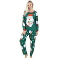 thumbnail image 1 of KANG Fashion Family Matching Pajamas For Mom Long Sleeve Top And Pants Two Piece Printed Sleepwear Home Loungewear Christmas Pajamas Family Christmas Pajamas Matching Sets, 1 of 5