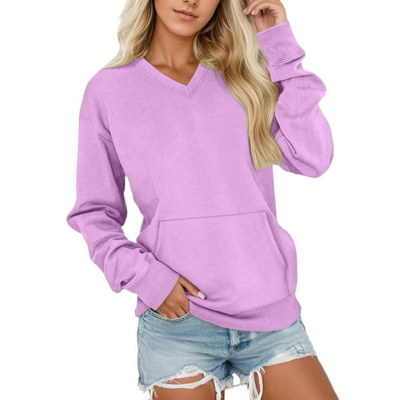 KANG Fashion Fleece Pullover Sweatshirt Soft Thermal Winter Wear Cozy Oversized Crewneck Top With Pockets For Casual Athletic Comfort