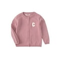 thumbnail image 1 of KANG Fashion Girls Cardigan Long Sleeve Button Sweater Girl Crew Neck Cardigans Sweater, Pink 4Y, 1 of 3