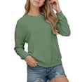 thumbnail image 1 of KANG Fashion Oversized Girls Hoodies Casual Long Sleeve Pullover Sweatshirts With Pocket Drop Shoulder Cute Loose Fit Top For Teen Girls, 1 of 5
