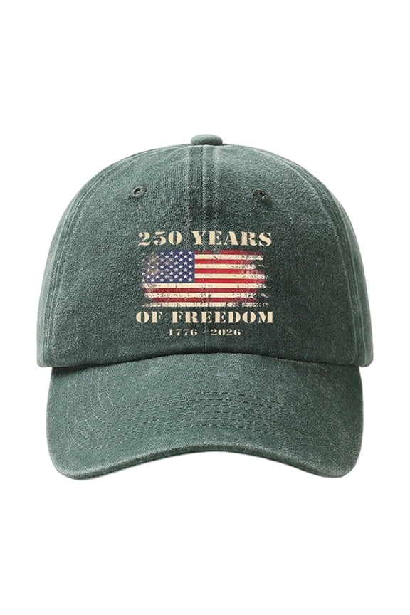 Sun Hats for Women, 4th of July Outfits for Women, Washed Cotton Dad Cap, Curved Brim Sun Shield Baseball Cap for Hiking & Daily Outdoor Wear Dark Green