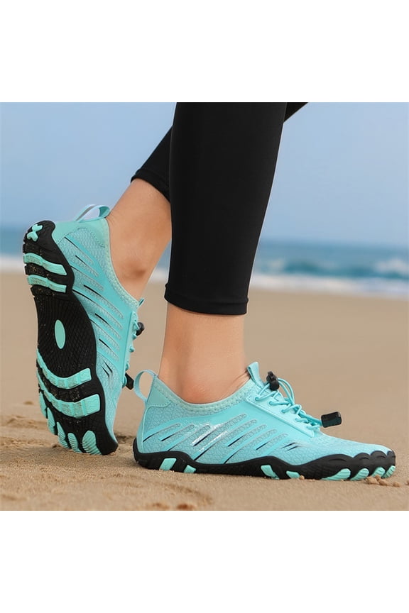 Unisex Outdoor River-Trekking Shoes, Non-, Water-Resistant Aqua Shoes for Hiking, Yoga, Beach, and Outdoor Sports Activities with a Flexible, Protective Sole Sky Blue 36