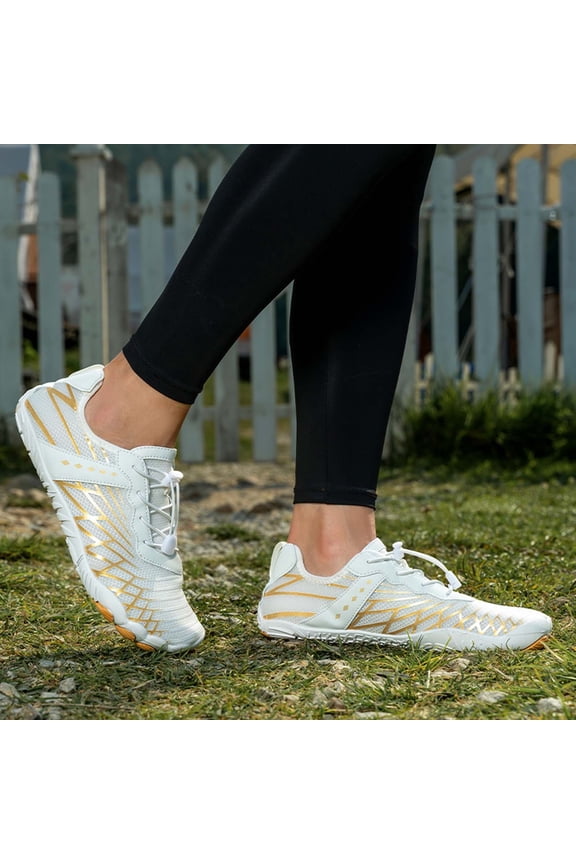Unisex Outdoor Water Shoes, Lightweight River-Trekking Beach Sneakers, Non- Hiking and Walking Shoes with Arch Support for Casual Fitness and Everyday Comfort White 36