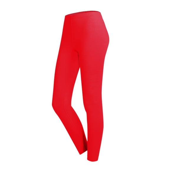 KANG Fashion Women's Autumn And Winter Warm Leggings Solid Color Slim Cotton Wool Pants Line Pants Thermal Pants Red XXXL
