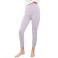 thumbnail image 1 of KANG Fashion Women's Lined Leggings High Waisted Yoga Pants Gym Workout Pants Soft Loung Trousers Light Purple XL, 1 of 4