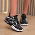 thumbnail image 1 of KANG Fashion Women's Two-Tone Lace-Up Sneakers, Breathable Mesh Running Shoes, Lightweight and Comfortable Casual Walking Trainers for Outdoor Sports Black 40, 1 of 9
