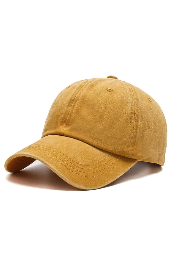 Fashionable Heart Embroidered Baseball Cap Pure Washed Baseball Cap