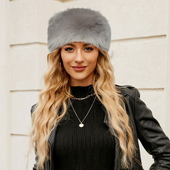 KANG Faux Beret Hat For Elegant Winter Warm Knitted Cap Soft Stretchy Slouchy Fashion Headwear