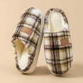 thumbnail image 1 of KANG Fleece Lined Slippers With Thick Sole For Indoor Outdoor Comfort Warm Winter Slide Shoes, 1 of 4