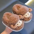 thumbnail image 1 of KANG Girls Slippers Winter Warm Fleece Lined Shoes With Heel Coverage For Toddlers And Kids, 1 of 3